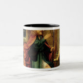 De uitzetting van Saint Roch uit Rome Tweekleurige Koffiemok (Center)