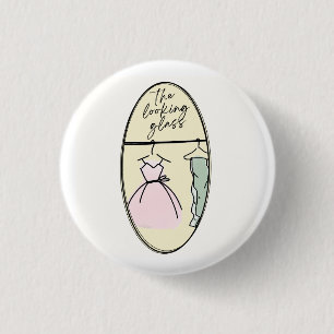 De uitziende glazen collectible pin ronde button 3,2 cm