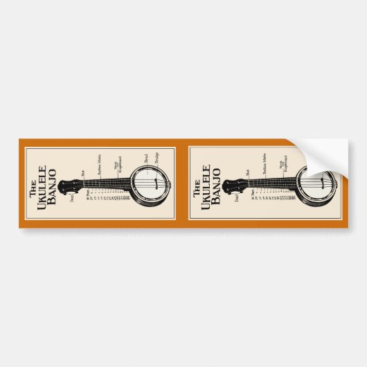 De Ukulele Banjo Stickers (Voorkant)
