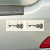 De Ukulele tickers Bumpersticker (Op auto)