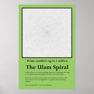 De ulam-priemgetal spiral poster