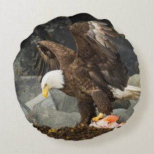 De ultieme Bald Eagle Rond Kussen