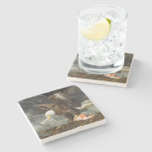 De ultieme Bald Eagle Stenen Onderzetter (Zijkant)