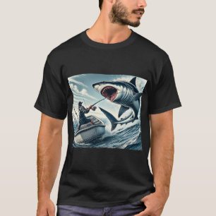 De ultieme vangst: haaienshowdown t-shirt