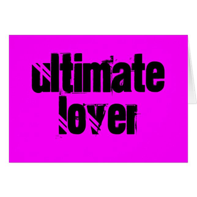 De Ultimate Lover Card (Voorkant Horizontaal)