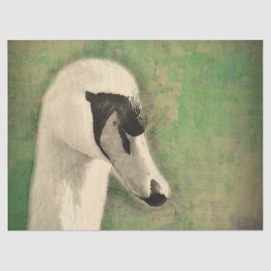 De Ultimate Swan Decoupage Tissuepapier (Voorkant)