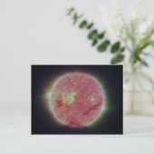 De ultraviolet zon briefkaart (Staand voorkant)