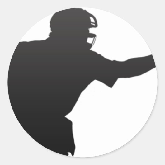 De Umpire Ronde Sticker (Voorkant)