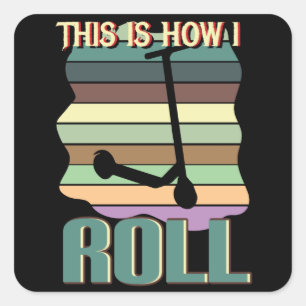 De underdog bij voertuigen vierkante sticker