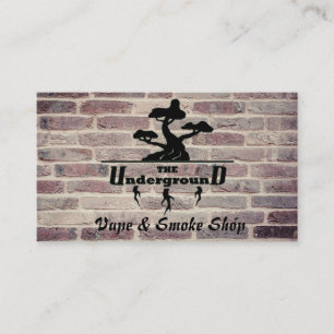 De Underground Business Cards bakstenen vape Visitekaartje