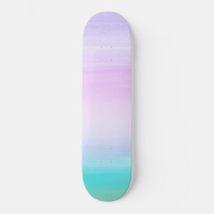 De Unicorn Girls Waterverf aangeraakt Abstract #1 Skateboard