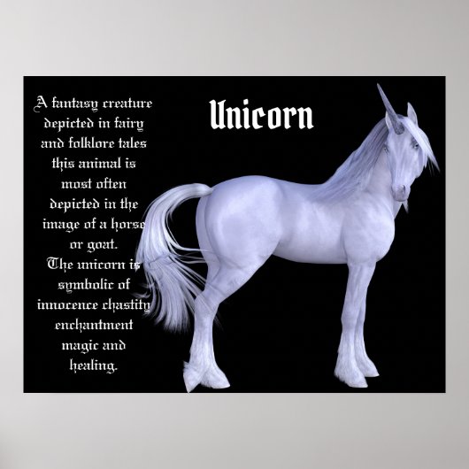 De Unicorn Poster (Voorkant)
