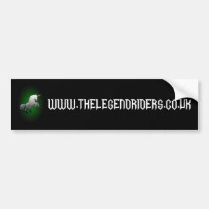 De Unicorn Rider-bumpersticker Bumpersticker