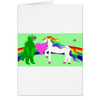 De Unicorn ziet de Dinosaur
