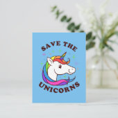De Unicorns opslaan Briefkaart (Staand voorkant)