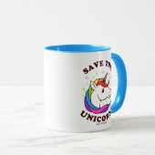 De Unicorns opslaan Mok (Voorkant rechts)