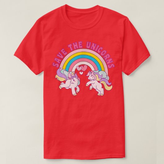 De Unicorns opslaan T-shirt (Design voorkant)