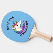De Unicorns opslaan Tafeltennisbatje (Zijkant)