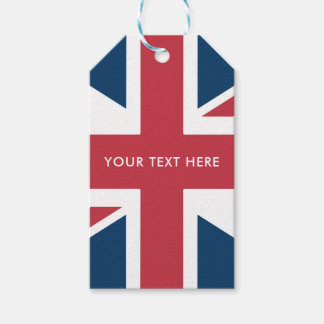 De Union Jack Britse vlag Cadeaulabel