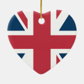 De Union Jack Britse Vlag Keramisch Ornament (Achterkant)
