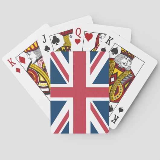 De Union Jack Britse Vlag Pokerkaarten (Achterkant)