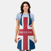 De Union Jack Britse Vlag Schort (Gedragen)