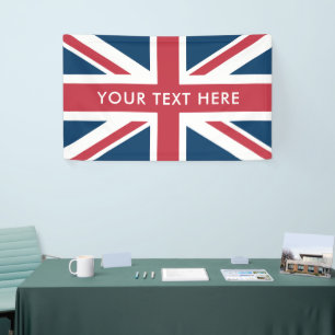 De Union Jack Britse vlag Spandoek