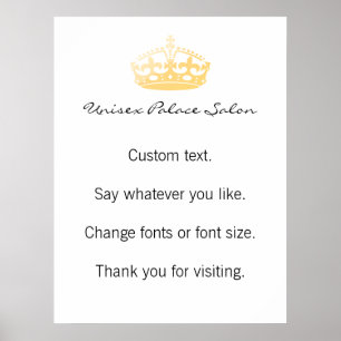 De unisex- Kroon van het Jubileum van de Salon van Poster