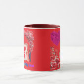 De Unity Knot helderrood Mok (Midden)