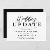 De Update van het huwelijk verandert de Datum Uits Save The Date (Voorkant / Achterkant)