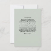 De update van het huwelijk verandert de fotokaart (Achterkant)