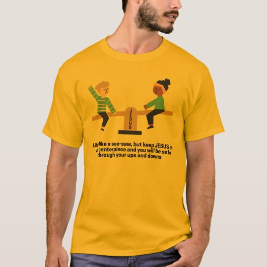 De ups & downs van het leven als een T-shirt met z (Voorkant)