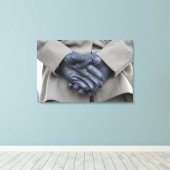 De USS New York Canvas Afdruk (Insitu (Houten vloer))