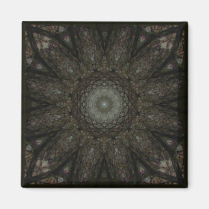 De uurpleisterklok Mandala Magneet