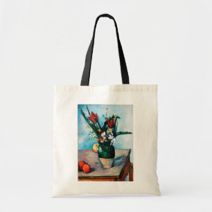 De vaas met tulpen, Paul Cezanne Tote Bag