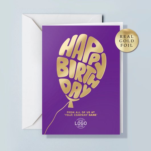 De Vacances En Aluminium Carte d'anniversaire professionnelle avec ballon e