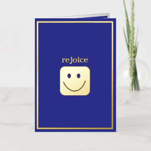 De Vacances En Aluminium Carte pliée Real Gold Foil personnalisée Smile
