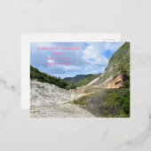 De Vacances En Aluminium Carte postale AFA Drive in Volcano (Recto/Verso)