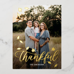 De Vacances En Aluminium Carte postale du Bon thanksgiving à huile d'automn