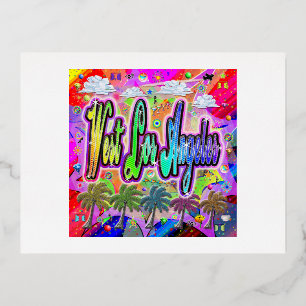 De Vacances En Aluminium Carte postale Express West Los Angeles Vista