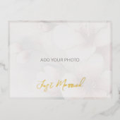 De Vacances En Aluminium Carte Postale Foil Du Mariage Marié (Recto)