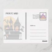 De Vacances En Aluminium Carte postale Foil Happy Halloween (Verso)