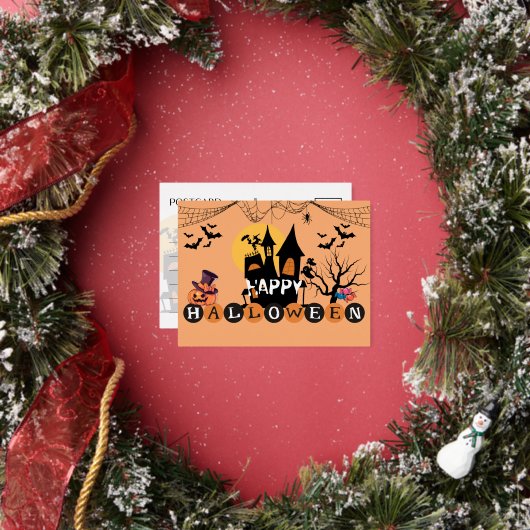 De Vacances En Aluminium Carte postale Foil Happy Halloween (Insitu)