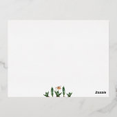 De Vacances En Aluminium Carte postale Foil Hyacinth Spring Blossants (Verso)