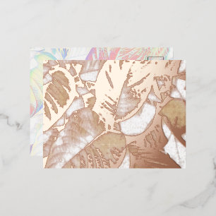 De Vacances En Aluminium Carte Postale Foil Occasion spéciale