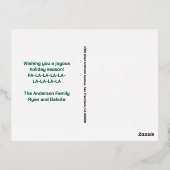 De Vacances En Aluminium Carte postale Foil Pink (Verso)