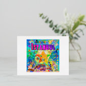 De Vacances En Aluminium Carte postale Heure Epoch Istanbul (Debout devant)