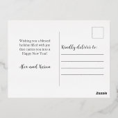 De Vacances En Aluminium Carte postale Joyeux Noël (Verso)