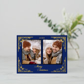 De Vacances En Aluminium Carte postale Joyeux Noël (Debout devant)