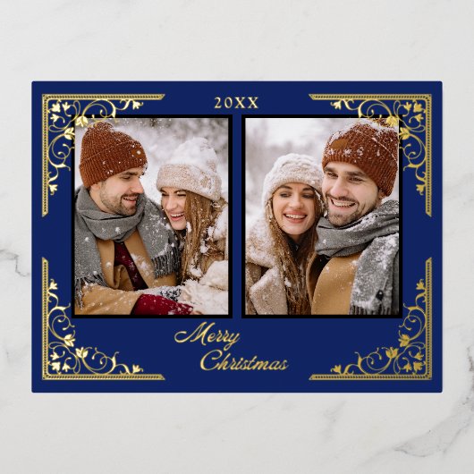 De Vacances En Aluminium Carte postale Joyeux Noël (Recto)